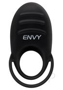 Envy Toys Rumbler Textured Rechargeable Silicone Dual Stamina Ring - Black